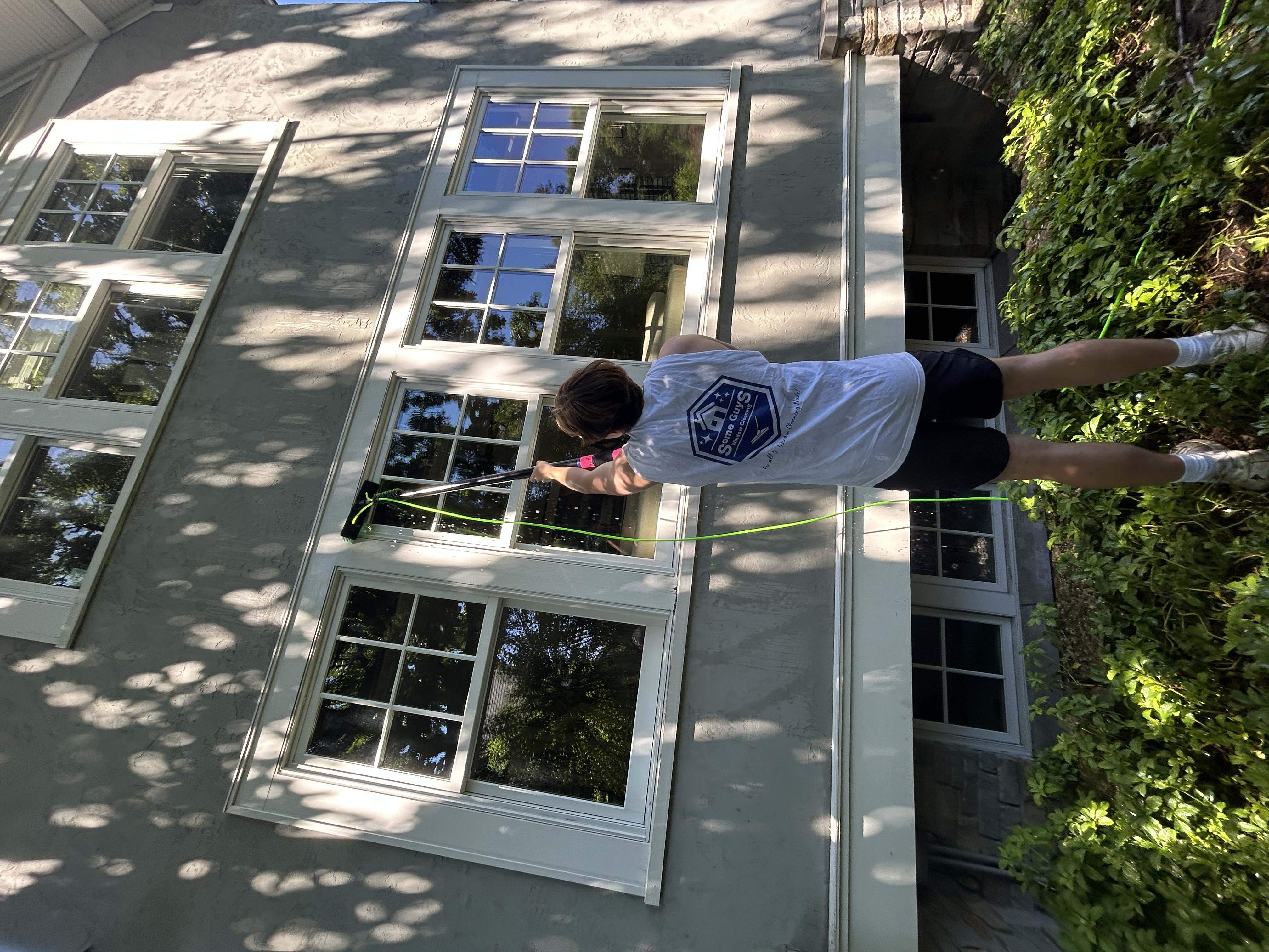 Exterior window cleaning