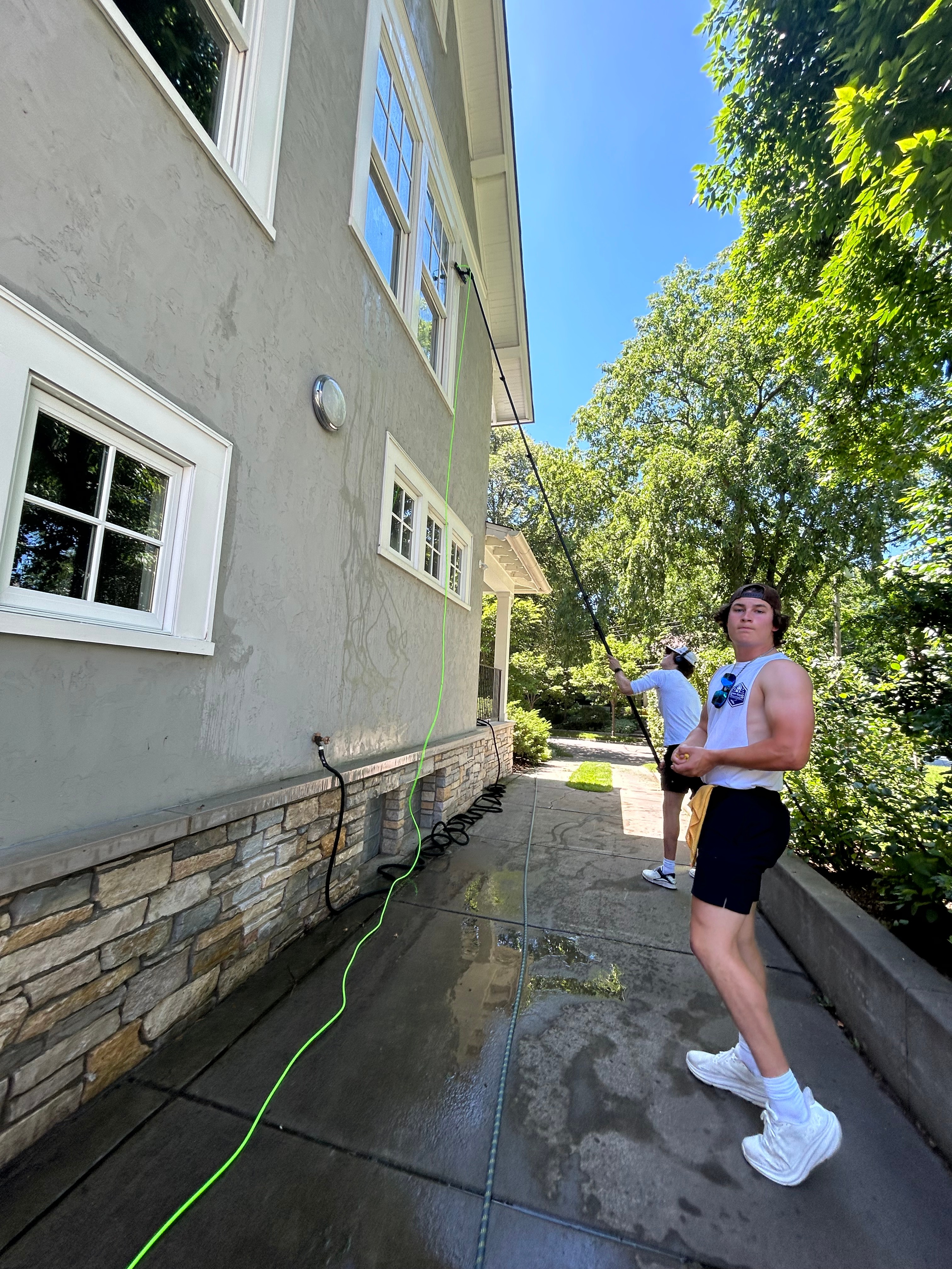 Pressure washing